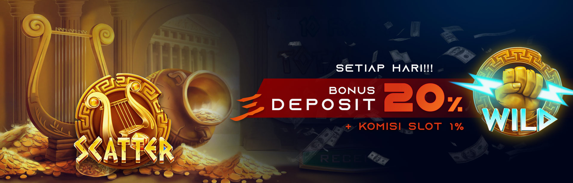 Bonus Deposit 20% Setiap Hari